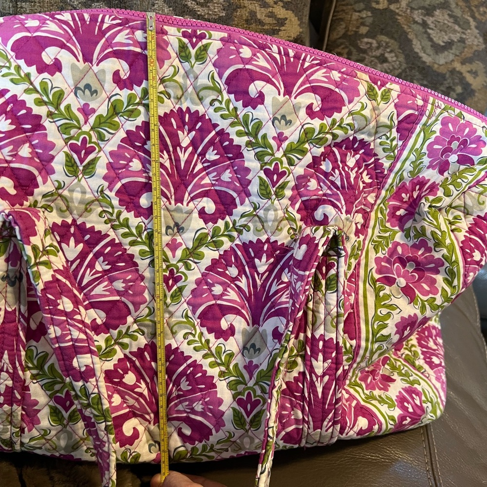 Vera Bradley Pink and Green Floral Bag - Picture 14 of 16